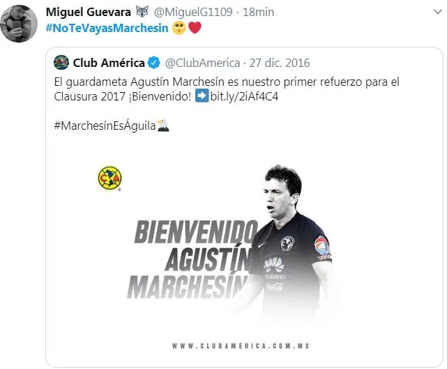 Fanático del América expresa su deseo para que el portero no se vaya