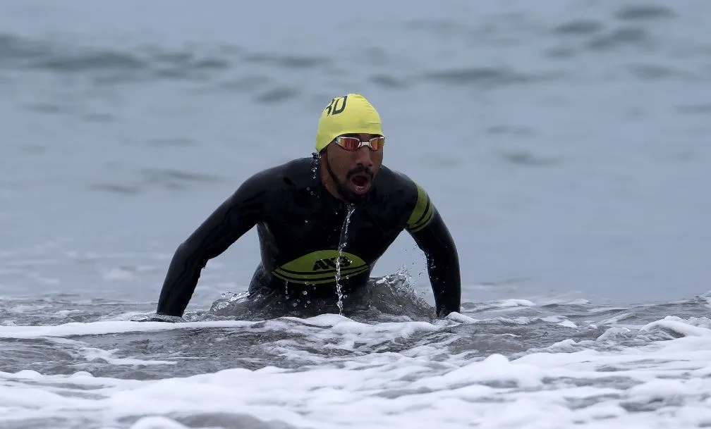 MEXSPORT Crisanto Grajales, durante la competencia de Triatlón por equipo