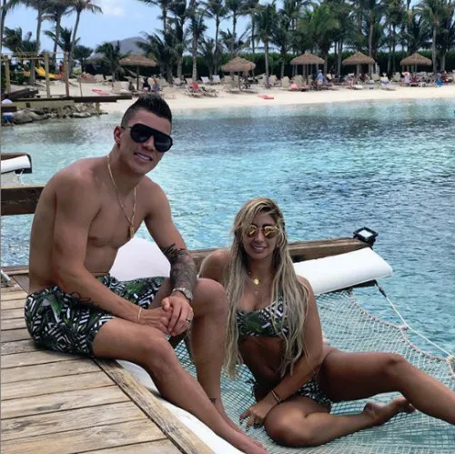 Mateus Uribe y Cindy Álvarez