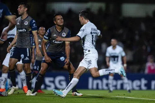 MIGUEL PONTÓN Amaury García festeja su gol contra San Luis