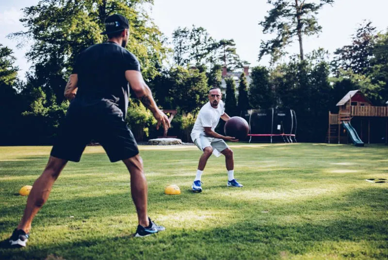 Franck Ribéry se ejercita tras dejar el Bayern