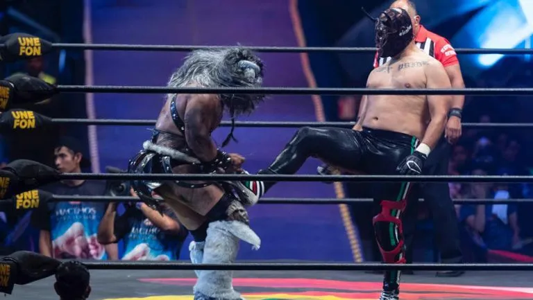 Caín Velázquez, durante la Triplemanía XXVII