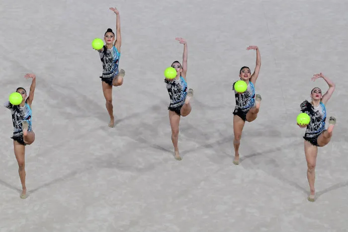 MEXSPORT Las mexicanas, durante la presentación en conjunto