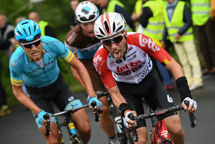 Bjorg Lambrecht, durante una carrera