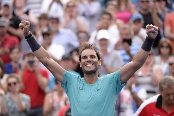 Nadal celebra su quinto título en Canadá