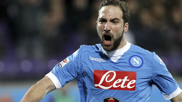 AP Gonzalo Higuaín en su etapa con Napoli