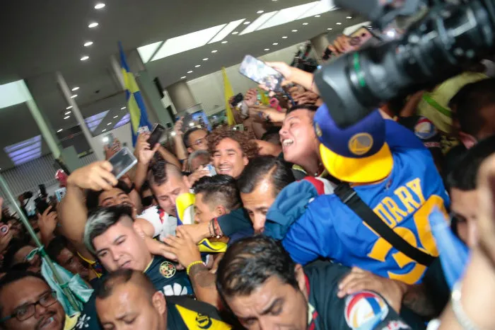 Ochoa, en su arribo a la CDMX