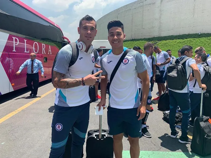 Milton Caraglio y Pol Fernández antes de viajar a Guadalajara