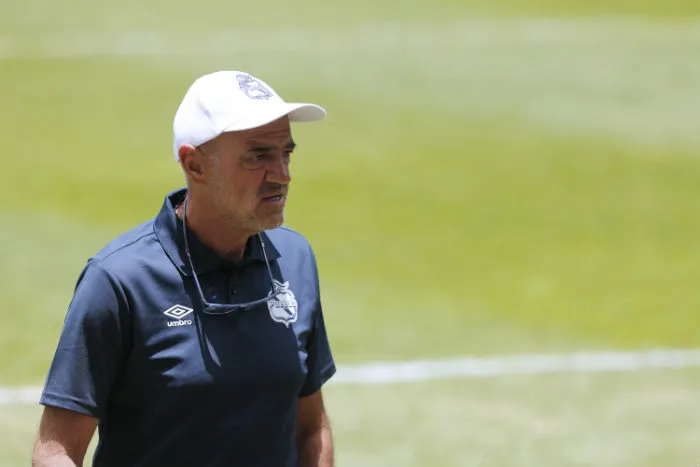 IMAGO7 Chelís, en un entrenamiento del Puebla