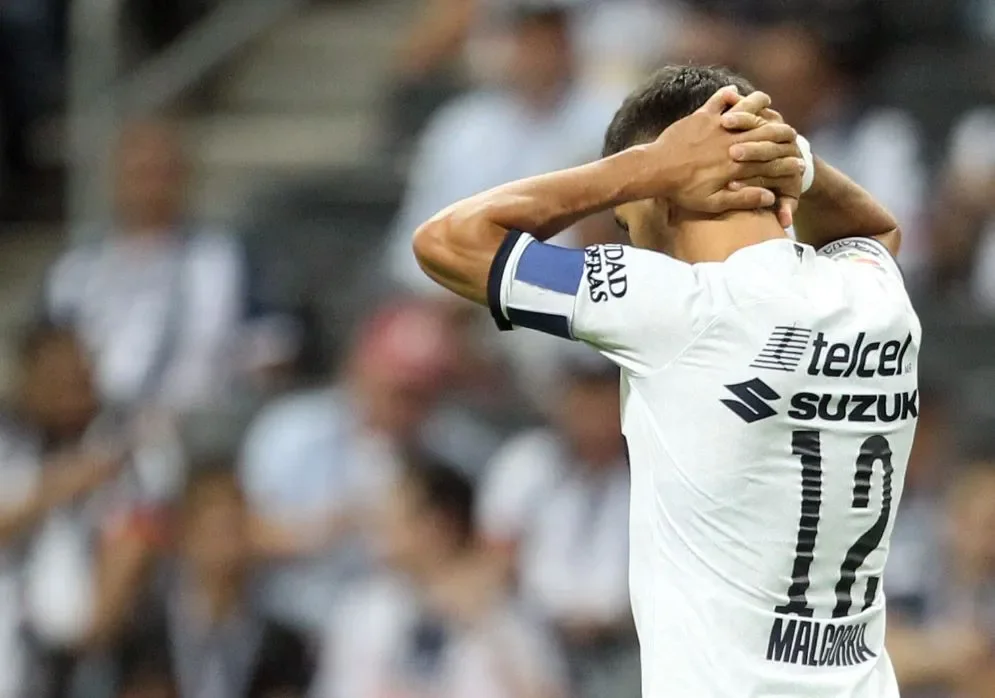 Malcorra se lamenta tras gol de los Rayados