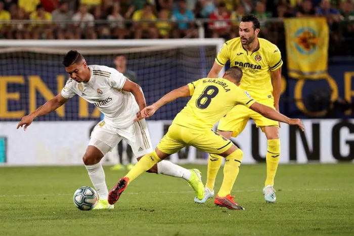 Casemiro, en el partido contra Villarreal