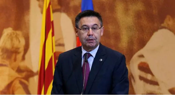 Bartomeu durante una conferencia de prensa