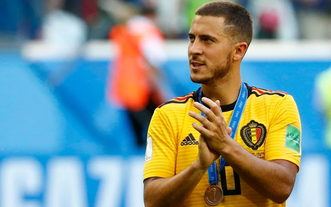 TWITTER @BELREDDEVILS Hazard, tras un juego con la selección del Bélgica