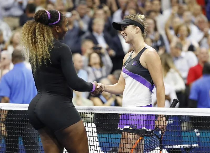 EFE Serena Williams y Elina Svitolina se saludan tras su juego en NY