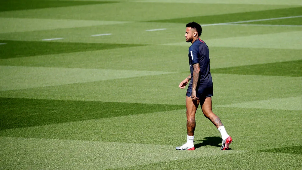 EFE Neymar en un entrenamiento con el PSG