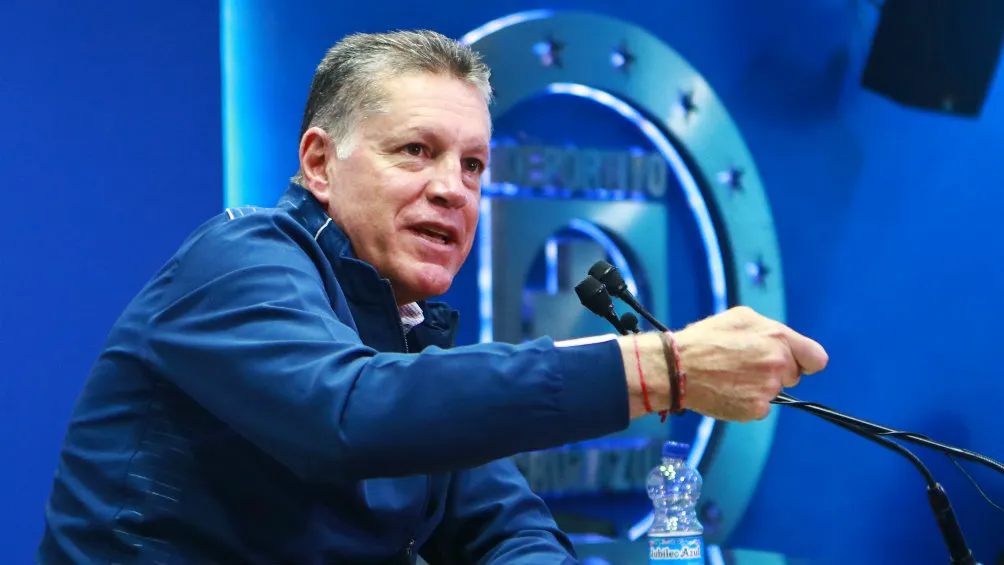 IMAGO7 Ricardo Peláez, durante una conferencia de prensa