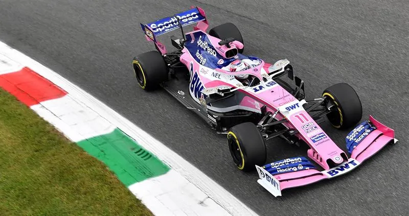 EFE El monoplaza de Checo Pérez en el GP de Italia