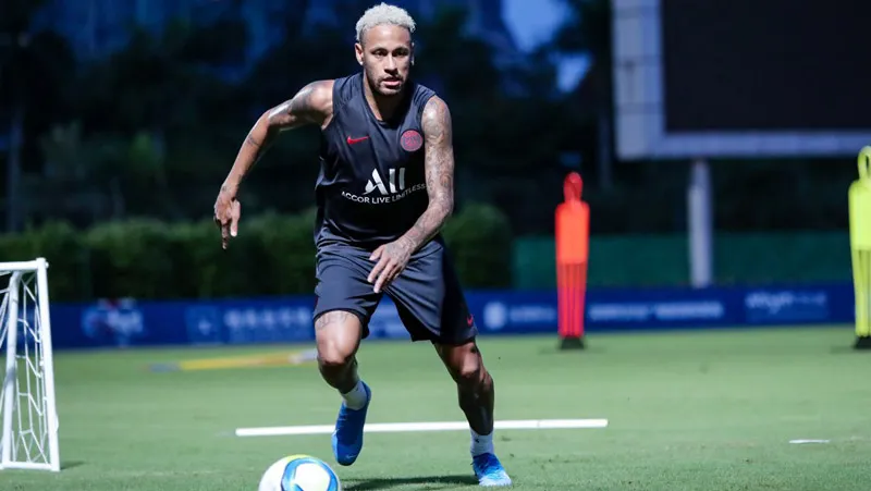 FACEBOOK @PSG El brasileño, durante una sesión con el PSG en Francia