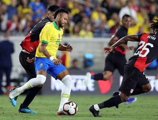 EFE Neymar, en juego de la sleección brasileña