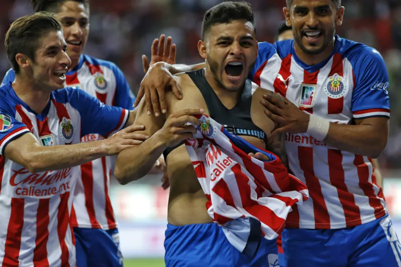 IMAGO7 Festejo de Alexis Vega tras gol a Atlas en el A2019