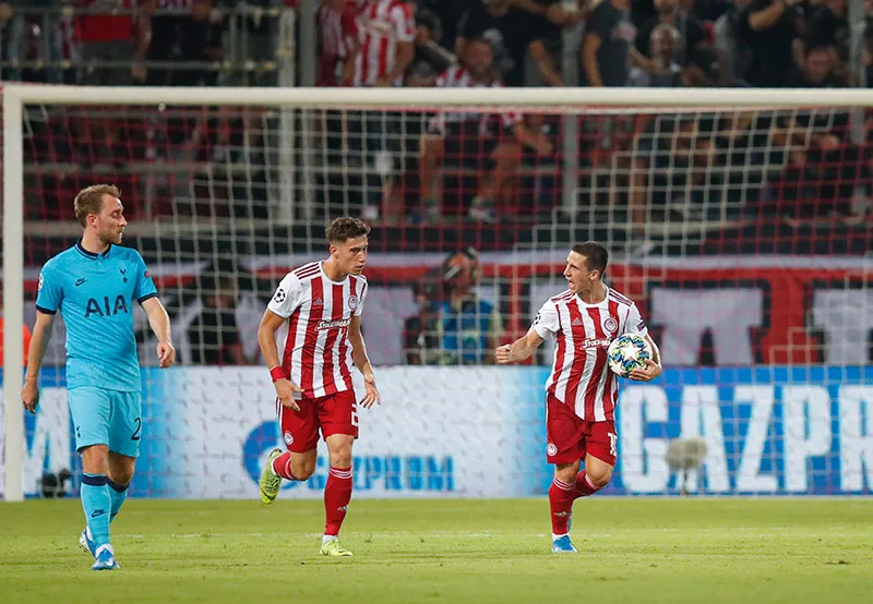 AP Daniel Podence celebra su gol contra Tottenham