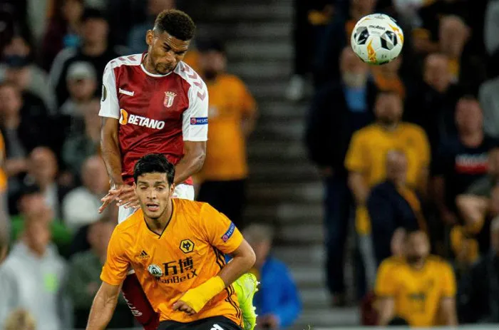 EFE Raúl Jiménez, durante el partido ante Braga