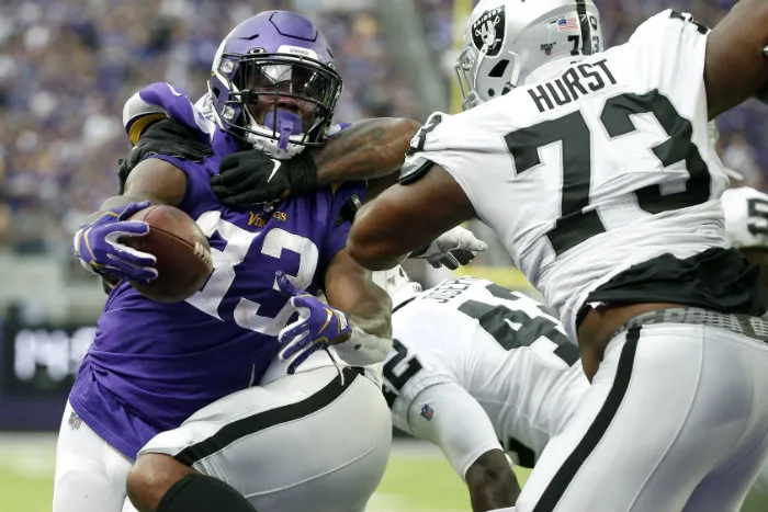 AP Dalvin Cook, durante el partido ante Raiders