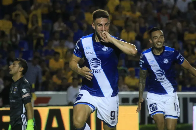 IMAGO7 Cavallini festeja su gol ante Tigres en el Apertura 2019