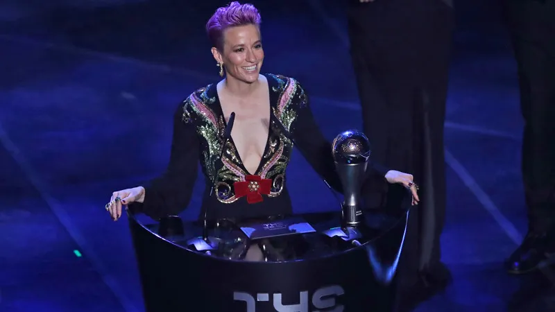 Rapino, en la ceremonia de los premios The Best