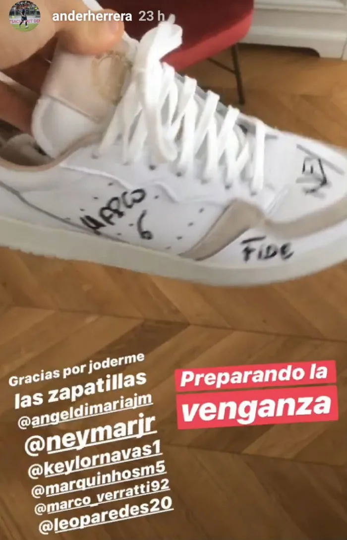 INSTAGRAM @ANDERHERRERA Ander Herrera publica sus tenis