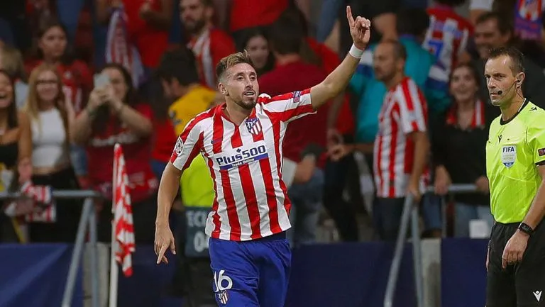 EFE Héctor Herrera celebra un tanto con el Atlético de Madrid