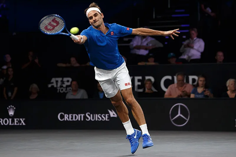 AP Roger Federer durante un partido