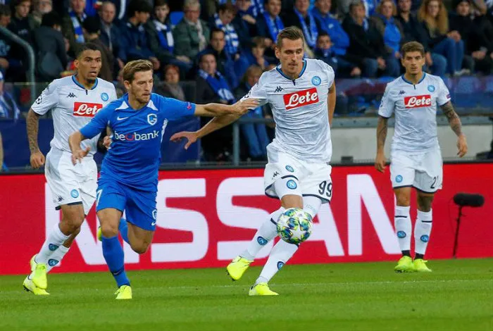 Arkadiusz Milik, durante el partido contra Genk