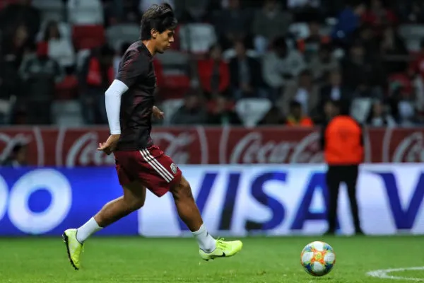 José Juan Macías entrenando con el Tricolor