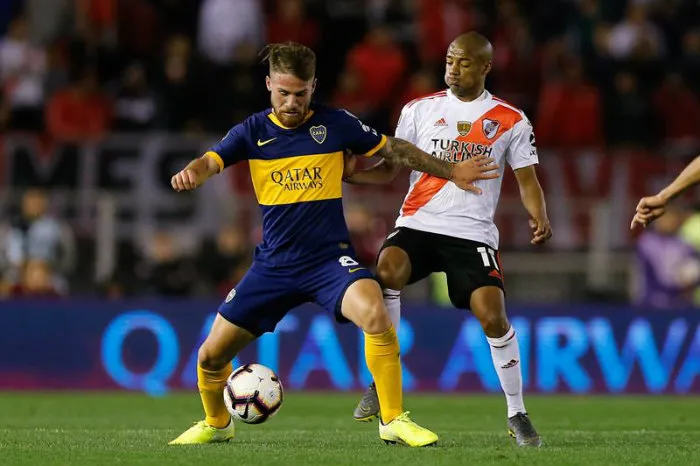 EFE Alexis Mac Allister, durante el partido ante River Plate