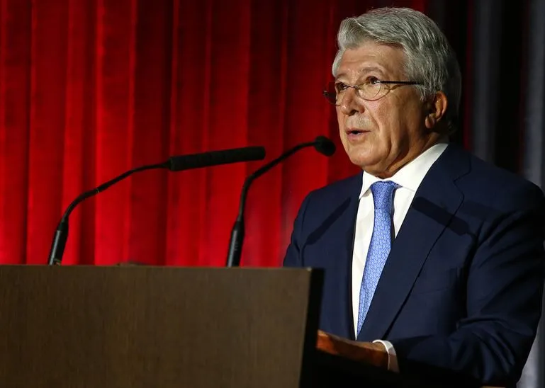 Enrique Cerezo, presidente el Atleti