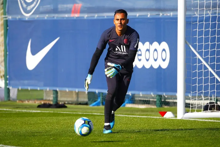 Keylor, en un entrenamiento del PSG