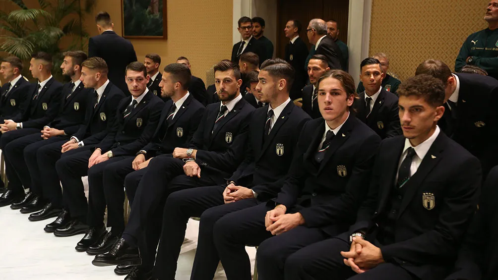 TWITTER@AZURRI Los seleccionados en el Vaticano