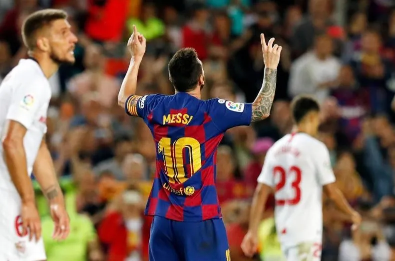 FACEBOOK LEO MESSI Messi festeja un tanto con el Barcelona