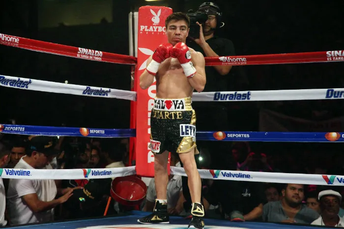 Arce, durante una pelea