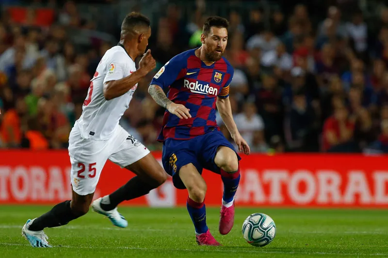 AP Messi, durante un duelo con Barcelona