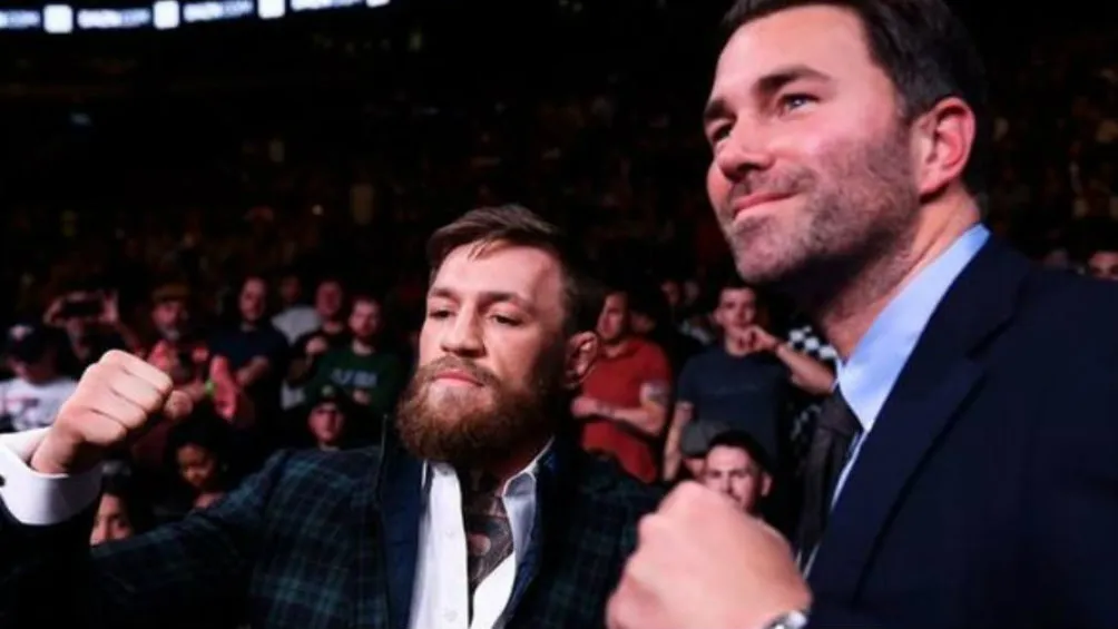 TWITTER@THENOUTORIOUSMMA McGregor con Eddie Hearn, promotor deportivo