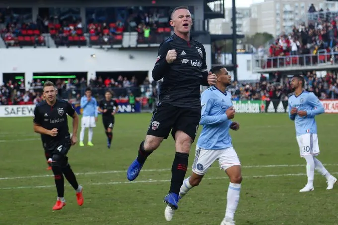 TWITTER @WayneRooney Wayne Rooney celebra un gol con el DC United