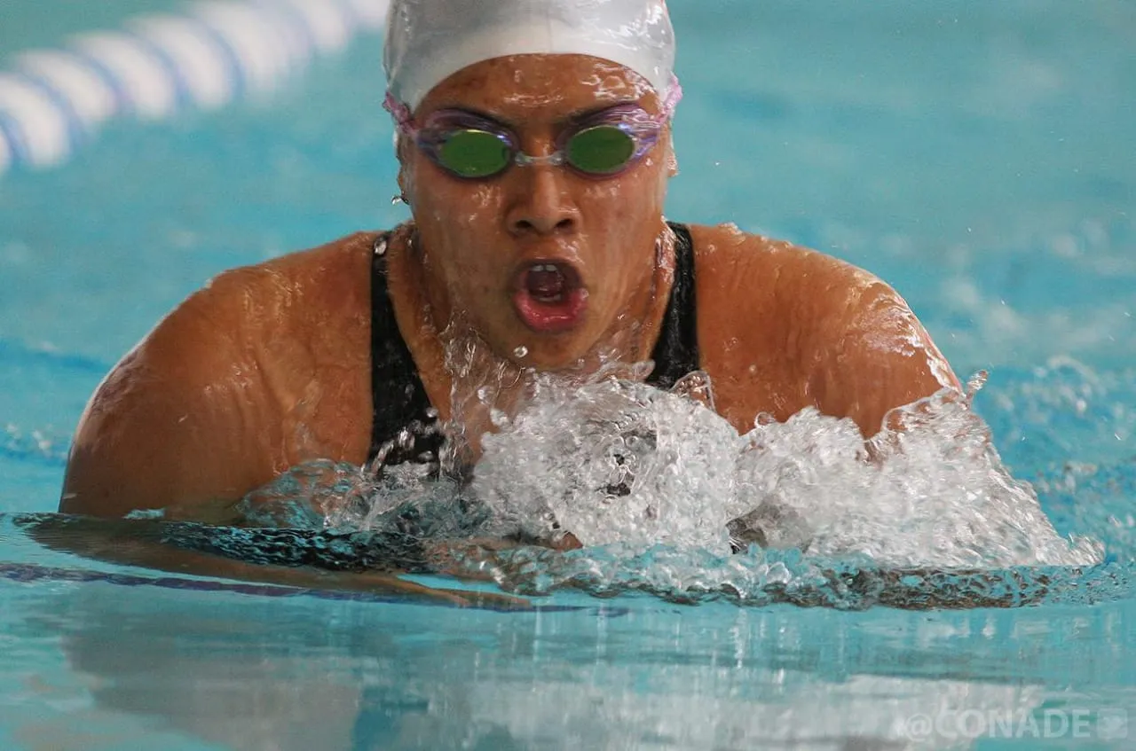 TWITTER @CONADE Matilde Estefanía, durante una prueba