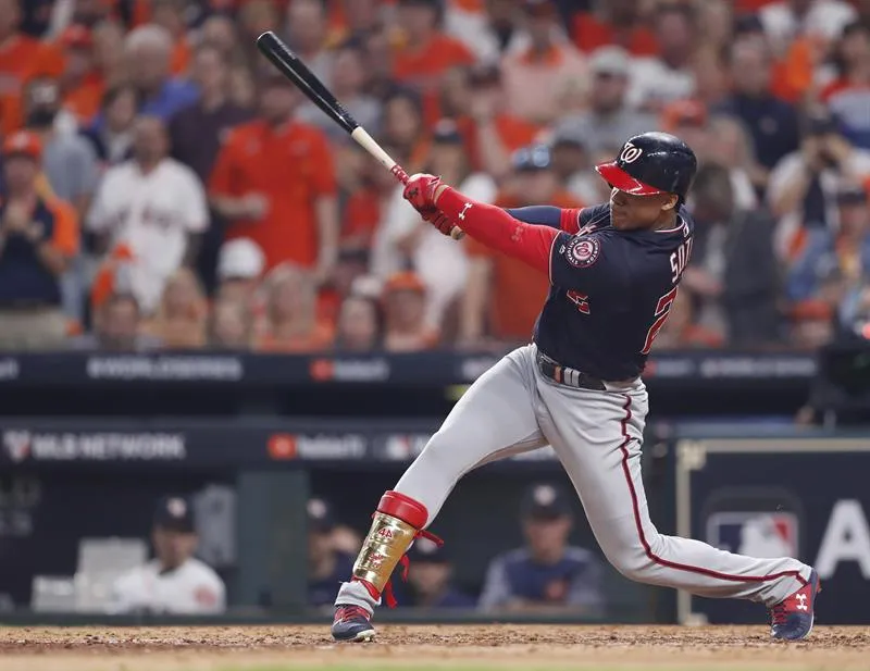 EFE Juan Soto, en el Juego 1 de la Serie Mundial 2019