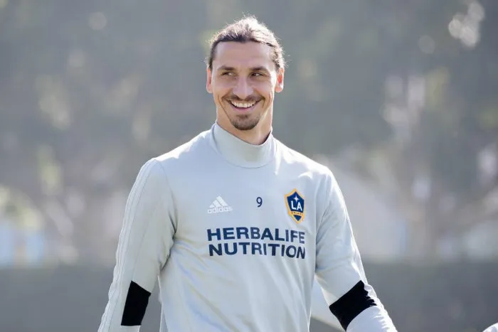 TWITTER @IBRA_OFFICIAL Zlatan, en un entrenamiento del Galaxy