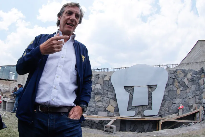 Ares de Parga, en las instalaciones de los Pumas