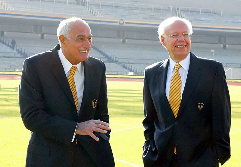 Víctor Mahbub, expresidente, y José Narro, exrector de la UNAM