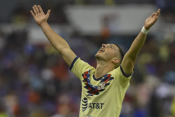 MEXSPORT Guido Rodríguez celebrando una anotación con América