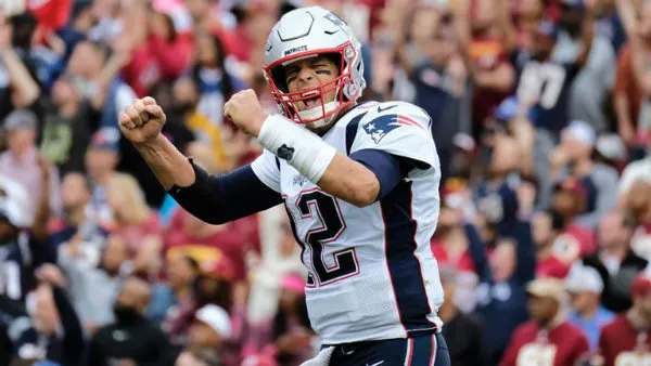 AP Tom Brady celebrando una anotación con Patriots